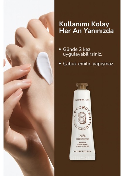 Hand & Nature Yoğun Hindistan Cevizi Yağı El Kremi