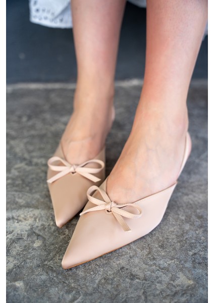 Fonis Fiyonk Detaylı Saten Kadın Topuklu Ayakkabı modelleri