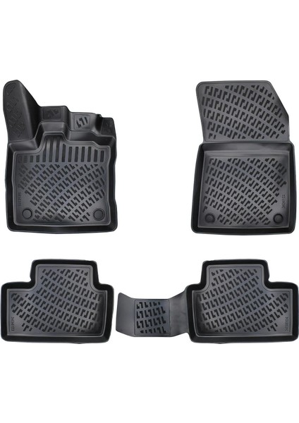 Renault Captur 3D Siyah Havuzlu Paspas 2020 ve Sonrası