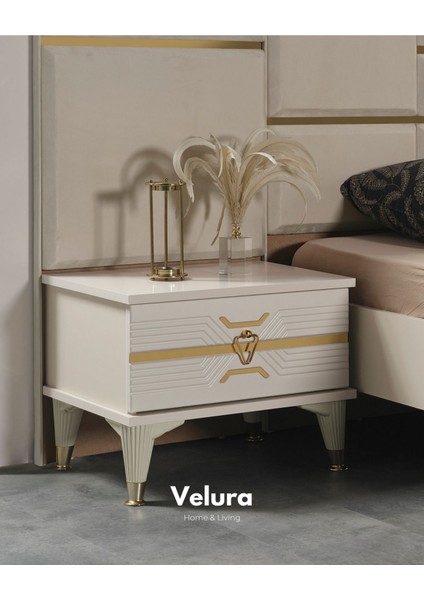 Kristal Yatak Odası Takımı (Dolap + Şifonyer + Komodin + Karyola)