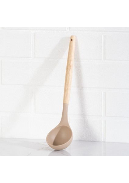 3167 Bambu Silikon 4 Parça Servis Takımı Seti Cappuccino