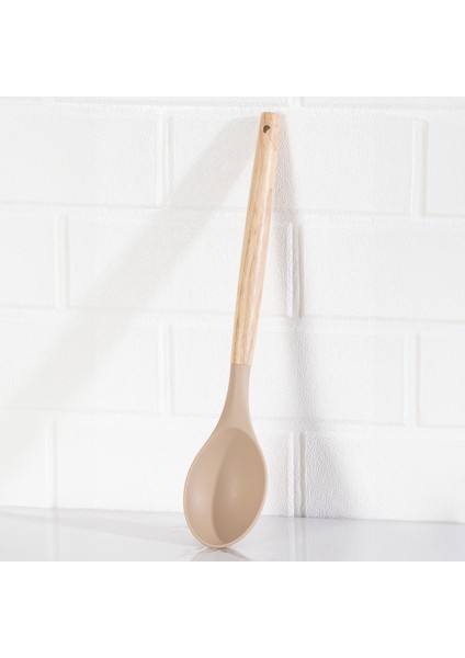 3167 Bambu Silikon 4 Parça Servis Takımı Seti Cappuccino