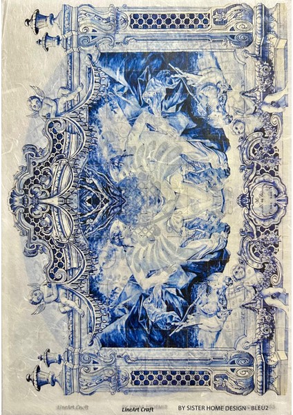 Pirinç Dekopaj Kağıdı Bleu2