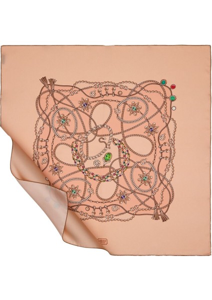 Şeftali Ipekevi Ipek Eşarp 1326