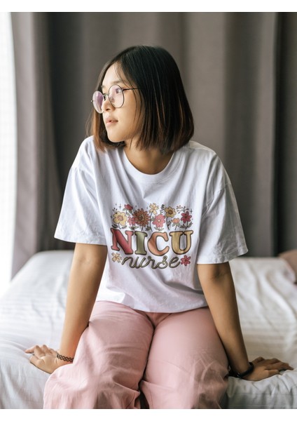 Zuno Kadın Comfort Fit Nıcu Nurse Baskılı T-Shirt