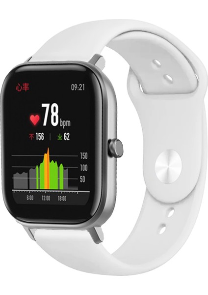 Amazfit Gts Gts2 Gts3 Gts4 ile Uyumlu Kordon Yumuşak Dokulu Esnek Jel Silikon Kayış