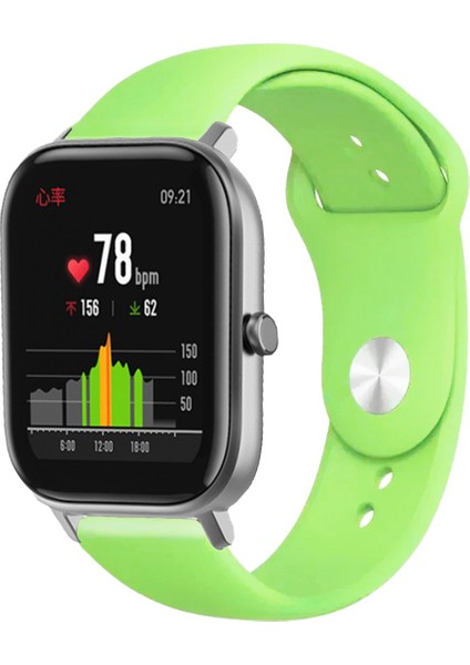 Amazfit Gts Gts2 Gts3 Gts4 ile Uyumlu Kordon Yumuşak Dokulu Esnek Jel Silikon Kayış
