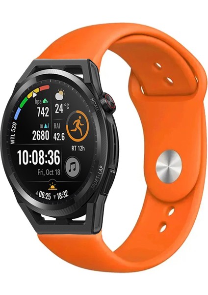 Huawei Watch Gt Runner Akıllı Saat Uyumlu Yumuşak Dokulu Silikon Kordon Kayış