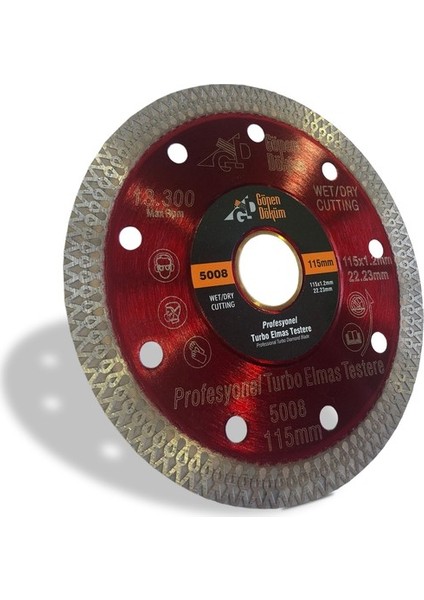 Gönen Turbo Hassas Kesici 115 mm