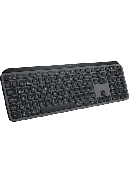 Mx Keys S Kablosuz Klavye, Düşük Profil, Akıcı Hassas Sessiz Yazma, Programlanabilir Tuşlar, Arkadan Aydınlatma, Bluetooth, USB C Şarj Edilebilir, Windows, Linux, Chrome, Mac, Türkçe Q, Siyah
