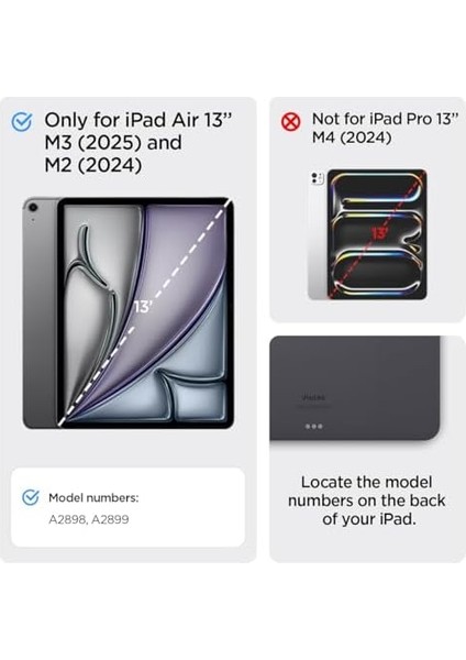 Ipad Air 13" M3 (2025) / M2 (2024) Kılıf Enzo Aramid Onetap Metal Ring Magfit Black - ACS07670 fiyatları