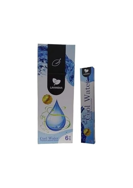 Cool Water (Serin Su) Kokusu Özel Aroma Kokusu Agarbatti Arınma 20 Adet 1 Paket Çubuk Tütsü