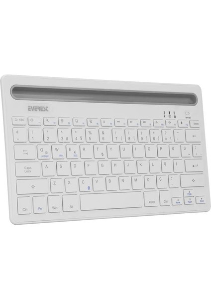 KB-BT82 Q Kablosuz Beyaz/gümüş Mac/win/android/ios Uyumlu Bluetooth Ultra Ince