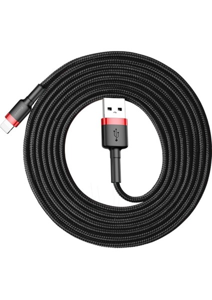 Cafule 1.5 A Lightning 2 Metre Şarj Kablosu CALKLF-C19 - Siyah