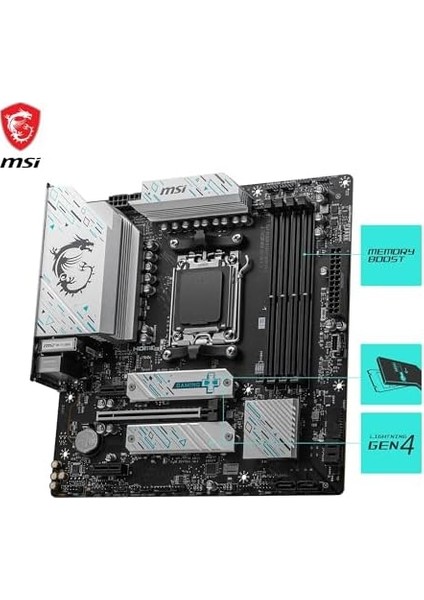 MB B650M Gaming Plus Wifi Am5 Ddr5 7200MHZ(OC) HDMI Dp M.2 Usb3.2 2.5g Lan Wi-Fi 6e Matx
