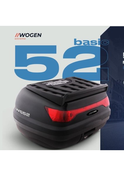 X053 Motosiklet Arka Çanta 52LT Siyah