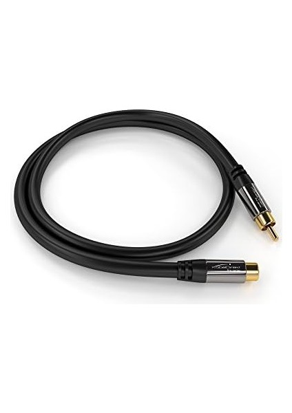 – Cinch Uzatma Kablosu – 7,5m – Mükemmel Ses Kalitesi Için Özellikle Kırılmaz Hibrit Kablo (Subwoofer/ses Kablosu, Rca Fişten Jak Girişe, Amplifikatör/hifi Için Ideal, Analog ve Dijital) fiyatları