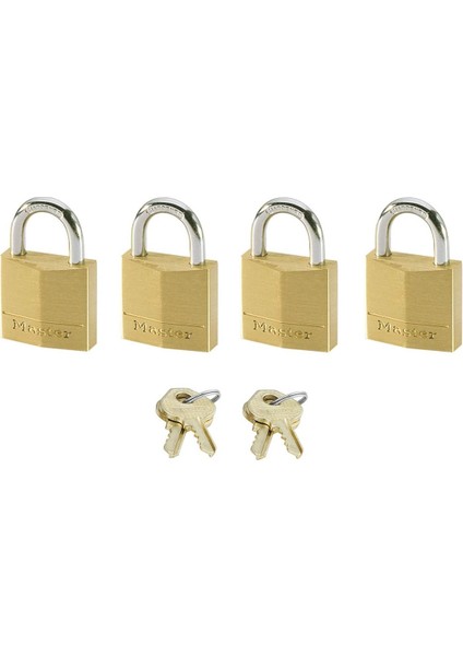 Lock – 120EURQNOP – 4 Aynı Anda Pirinç Asma Kilit 20 mm