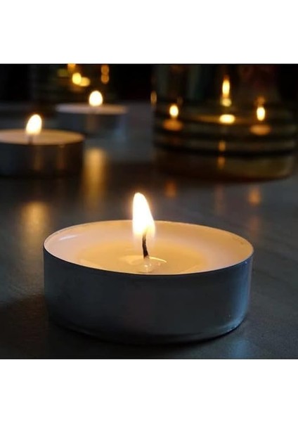 Tea Light Beyaz Mum 16 Adet Romantik Mum fiyatları