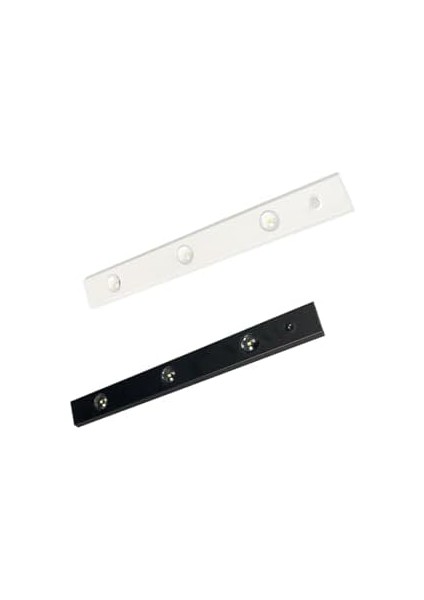 Sensörlü Slim LED Kabin Armatürü Dekoratif Dim Edilebilir USB Şarjlı Aydınlatma (Siyah, 40 Cm)