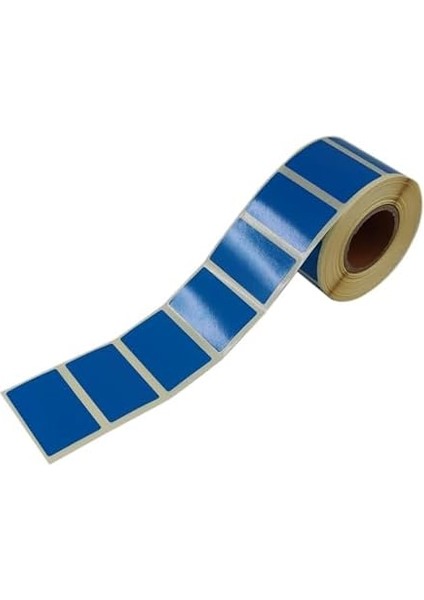 Etiketler , Hazır Al Hızlı Al Kuşe Renk Baskılı Etiket 50MM x 30MM Ölçülerinde 1000 Adet 40MM Kuka Çapında Kendinden Yapışkanlı Rulo Etiket (Mavi)