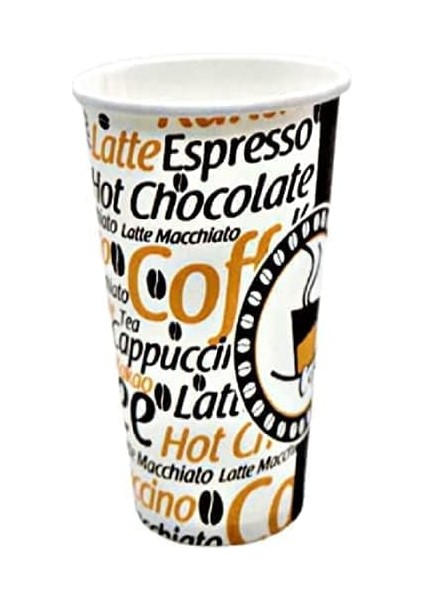 Cup - [ Aygün Cup ] 12 Oz Karton Bardak - 300 ml - 160 Adet Kaliteli Otomat Bardağı, Sızdırmaz, El Yakmaz - Beyaz (Latte, Cappuchino))