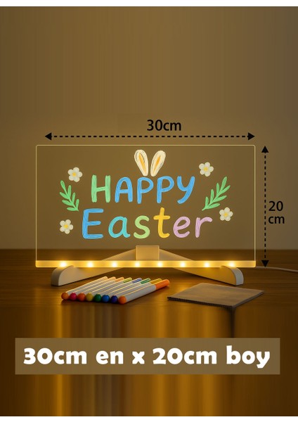 Js-01 Akrilik Lüminesan Işıklı Yazı Tablet | LED Aydınlatmalı | 20X30 cm | USB Bağlantılı | Neon Kalemli | Silinebilir Not Panosu | Ofis Ev Kafe Dekor indirimleri
