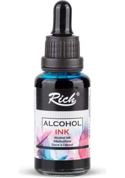Alcohol Ink Alkol Bazlı Mürekkep 30 ml Turkuaz 18615