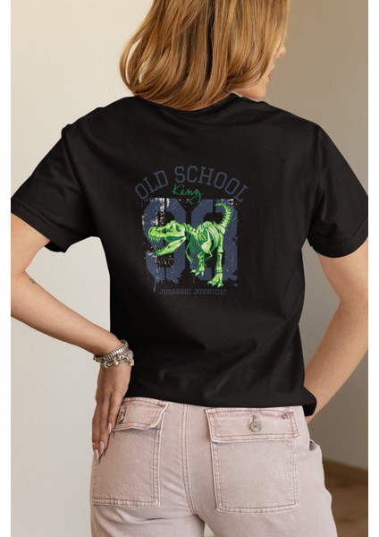 Zuno Kadın Comfort Fit Old School King 98 Baskılı T-Shirt