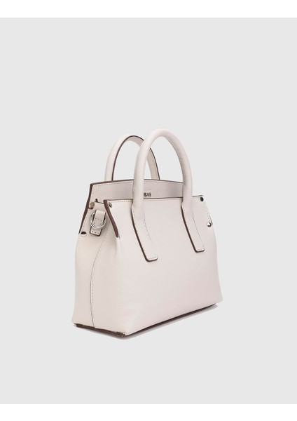 Lazare Deri Ekru Kadın El Çantası