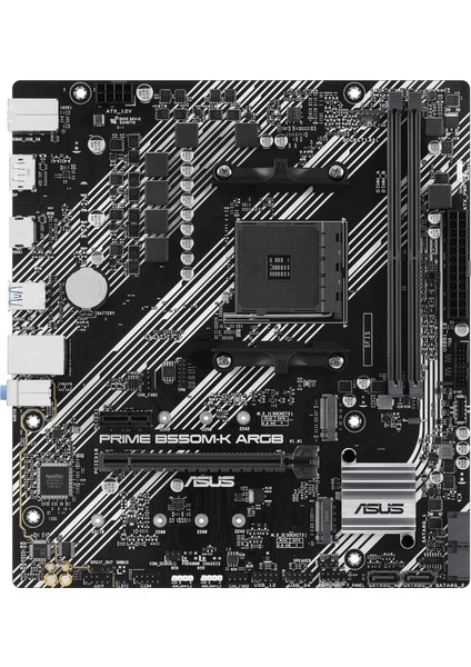 Prime B550M-K Argb Amd B550 Am4 Ddr4 4866 Dp HDMI Çift M2 Usb3.2 Aura Rgb Matx Asus 5x Protection Iii Anakart
