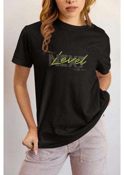 Zuno Kadın Comfort Fit Next Level Baskılı T-Shirt