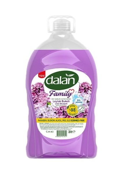Sıvı Sabun Family 3 Litre Leylak Buketi