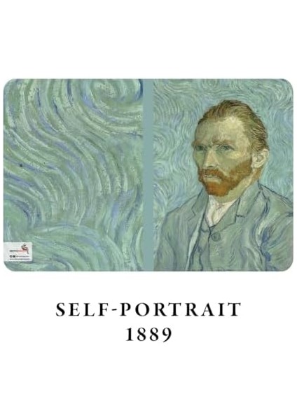 Self-Portrait Series Ii - A5, Van Gogh 4&apos;lü Defter Seti V, Çizgisiz, Toplam 256 Sayfa, Her Biri 64 Sayfa, Tel Dikiş, Esnek Kapak, Oval Kenar, Tuval Doku, 60 Gram, Sarı Krem Renk fiyatları
