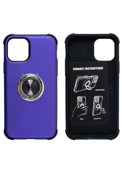 Iphone Kılıf Iphone 11 Uyumlu Telefon Kılıfı Halka Tutucu Telefon Satandı Mor modelleri