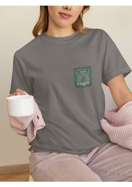 Zuno Kadın Comfort Fit Lısbon Baskılı T-Shirt