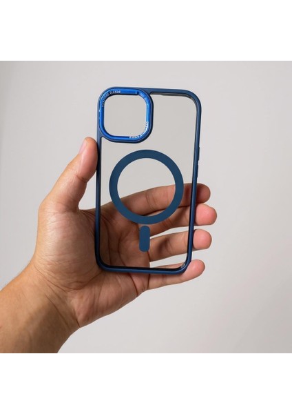 Iphone 15 Uyumlu Kılıf Magsafe ve Şeffaf Lens Koruyuculu modelleri