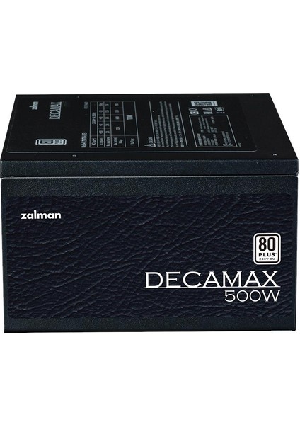 ZM500-LX3(DECAMAX500W) 80+ Plus Yüksek Koruma Devre Tasarımı Güç Kaynağı
