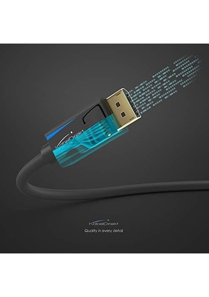 - 8k / 60hz Displayport Kablosu 1.4-2 M - Oyun Bilgisayarları/dizüstü Bilgisayarları, 4K / 8k Oyun Monitörleri ve Ultra Hızlı 144hz / 165hz / 240hz Için Boşluksuz Korumalı Dp Kablosu modelleri