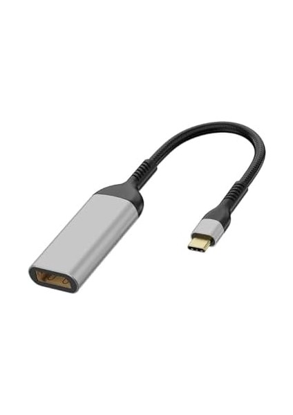 QG07 8k 60 Hz Görüntü Kalitesi Type-C To Display Port Dönüştürücü 15CM Gri fiyatları