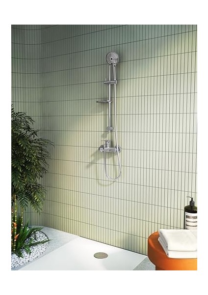 Root Round A42725 Banyo Bataryası, Krom