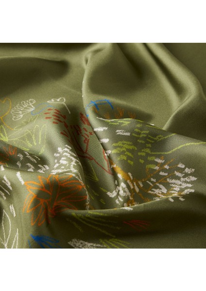 Yeşil Tatlı Bahçe Tivil Ipek Eşarp fiyatları