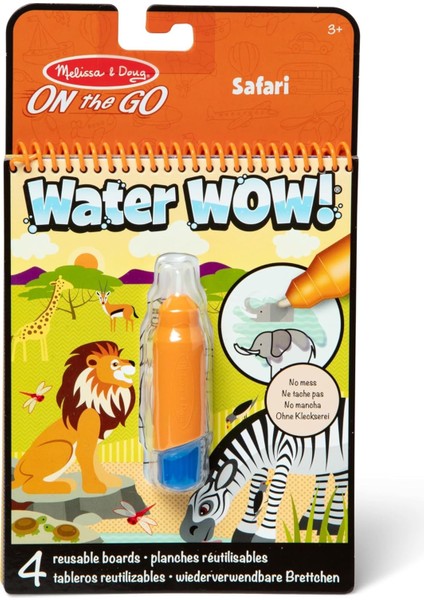 & Doug Water Wow Su ile Boyama Kitabı, Safari (19441)