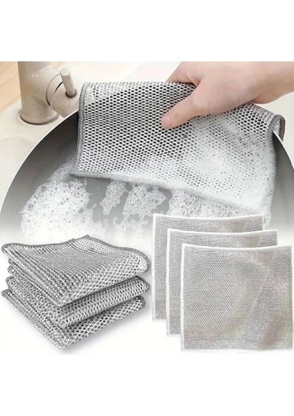 20 x 20 Inox (1ADET) Tel Bez Zor Kir Bezi, Inox Telli Bulaşık Bezi, Mutfak Banyo Bezi fırsatları