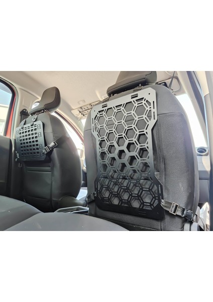 Araç Koltuk Arkası Molle Panel Organizer | Metal | Taktik ve Kamp Eşyası Uyumlu modelleri