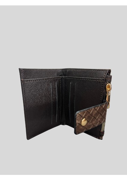 Örgü Desenli Fermuarlı Kartlıklı Cüzdan modelleri