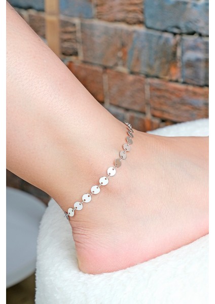 Kadın Halhal Gümüş Renk