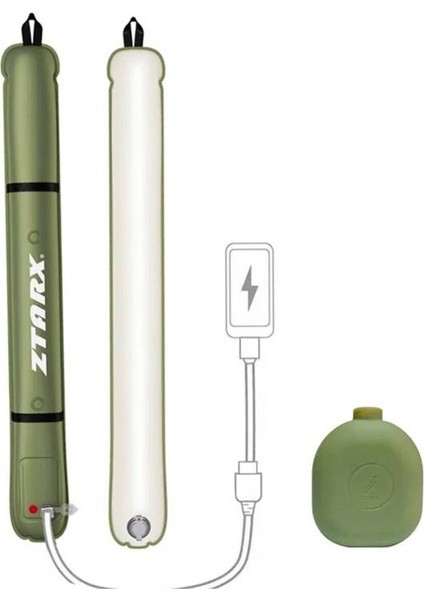 Katlanabilir Şarjlı Su Geçirmez Kamp Işığı Şişme Işık Şarjlı Fener Powerbank Camping LED Outdoor fırsatları