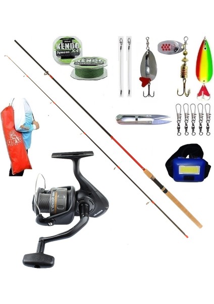 Okuma Revenger Rv-40 270CM 10-35GR Remixon Red Zoom Turna Spin Olta Takımı Seti