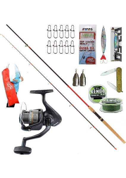 Okuma Revenger Rv-40 270CM 10-35GR Remixon Red Zoom Spin Olta Takımı Seti